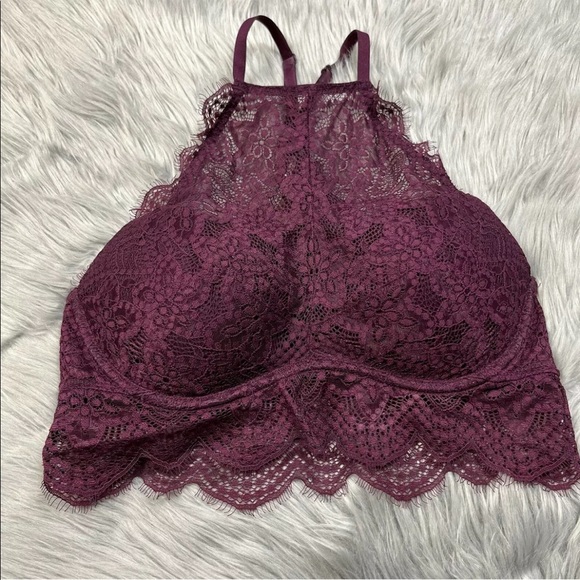 PINK Victorias Secret Lace Push Up Bra Size Medium A-C - Picture 1 of 7